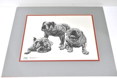 Stampa artistica vintage 1986