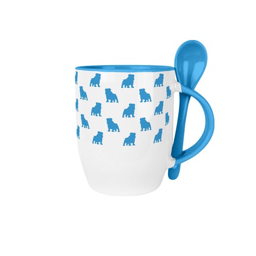 Set tazza cucchiaio bulldog - tazza, e