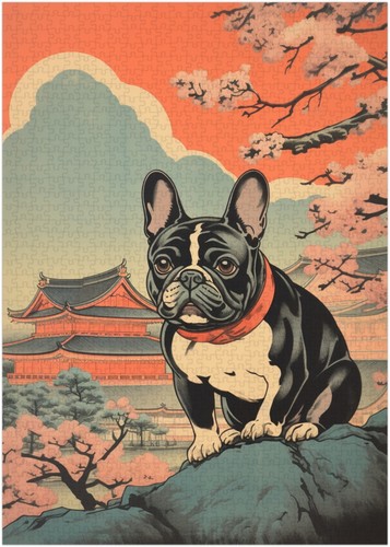 Ukiyo bulldog francese - ukiyo-e,