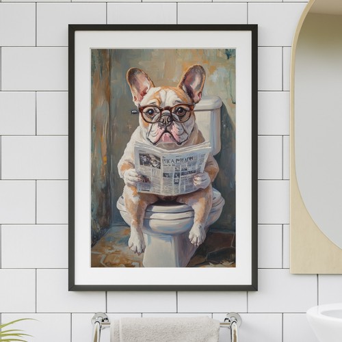 Puzzle bulldog wc - puzzle,