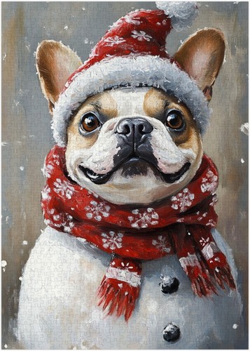 Pupazzo neve bulldog - pupazzo, di