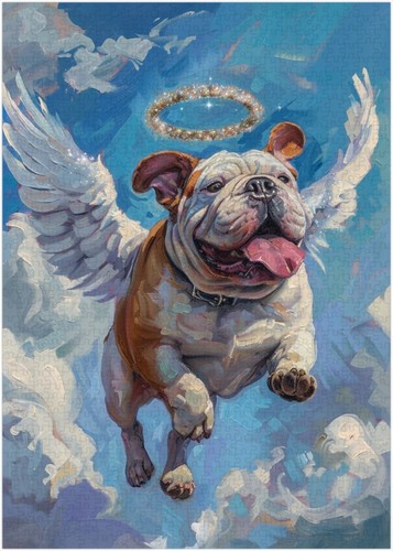 Puzzle angel bulldog - puzzle,