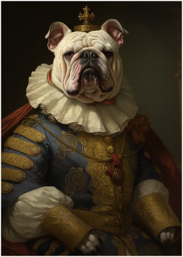 Bulldog royal king - bulldog, puzzle